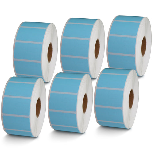 1.5" x 0.85" Blue Direct Thermal Labels