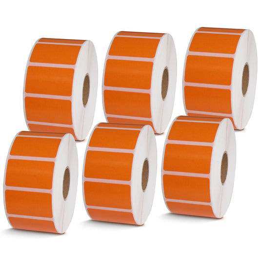 1.5" x 0.85" Orange Direct Thermal Labels