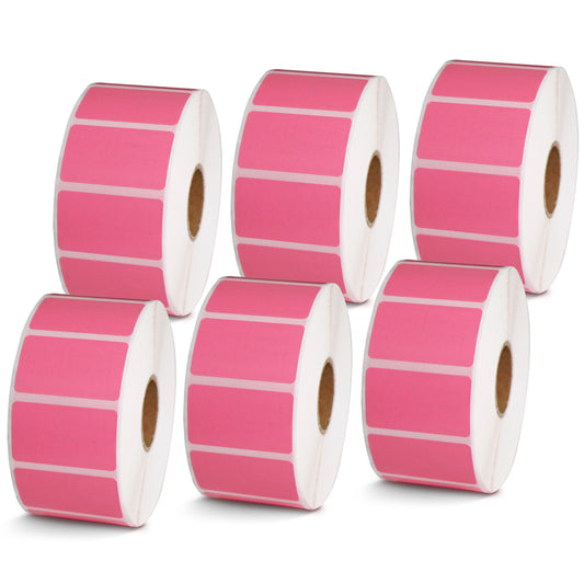 1.5" x 0.85" Pink Direct Thermal Labels
