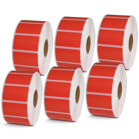 1.5" x 0.85" Red Direct Thermal Labels