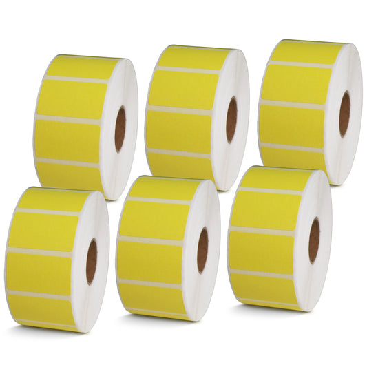 1.5" x 0.85" Yellow Direct Thermal Labels