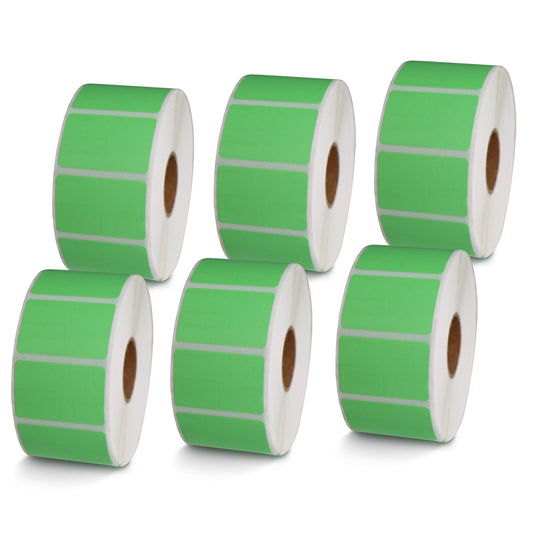 1.5" x 1" Green Direct Thermal Labels