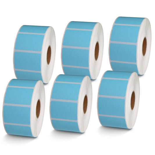 1.5" x 1" Blue Direct Thermal Labels
