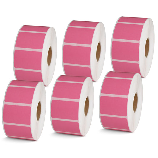 1.5" x 1" Pink Direct Thermal Labels