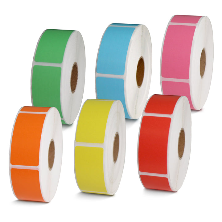 UPC Colored Barcode Labels 1" x 2"