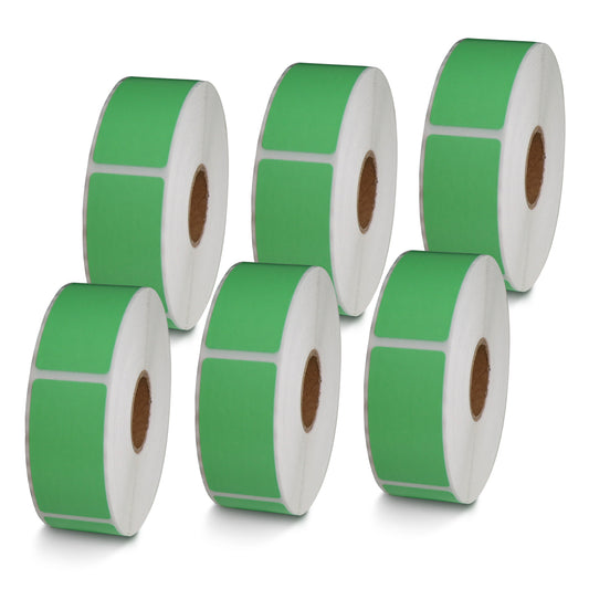 1" x 2" Green Direct Thermal Labels