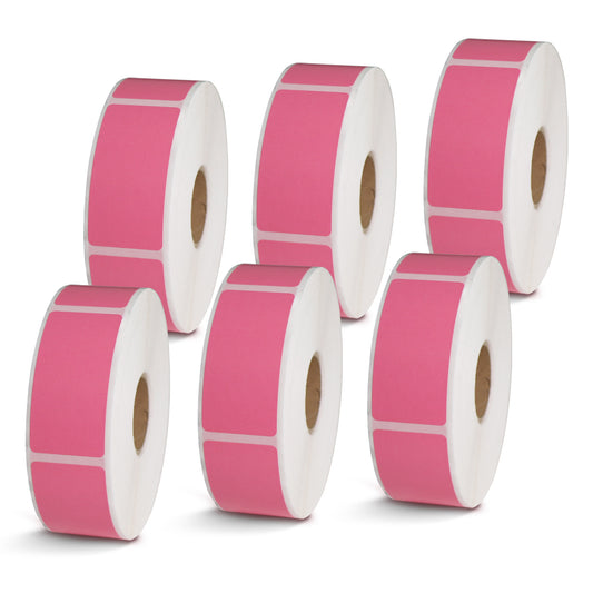 1" x 2" Pink Direct Thermal Labels