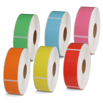 Zebra Barcode & Address Color Labels 1" x 3"