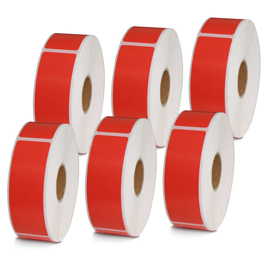 1" x 3" Red Direct Thermal Labels