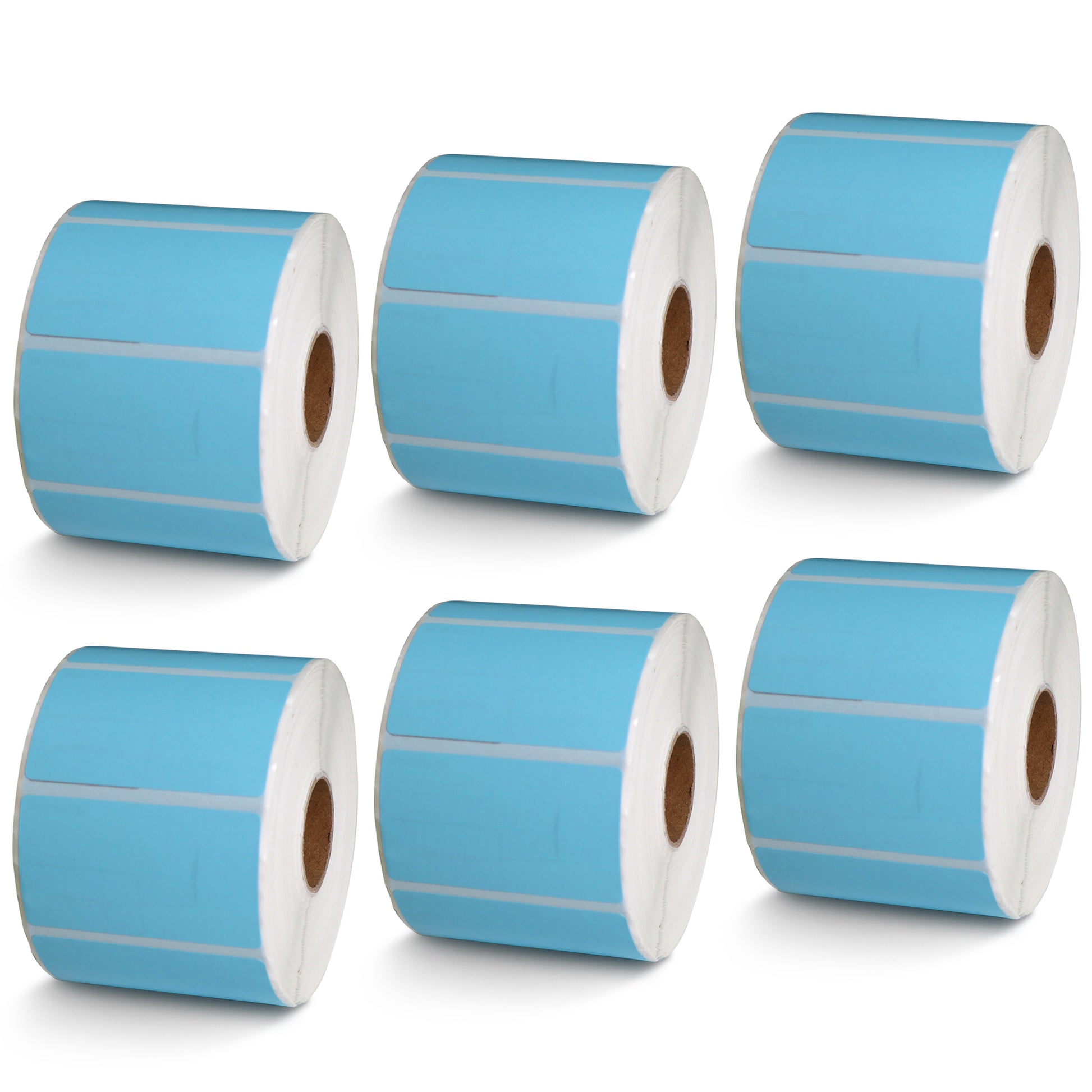 2.25" x 1.25" Blue Direct Thermal Labels