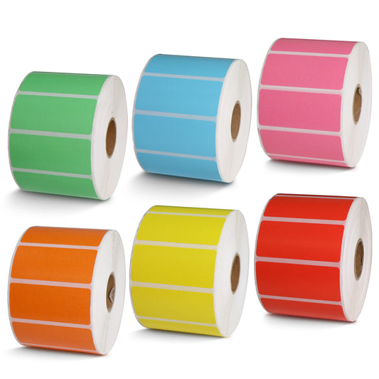 Color File Folder Labels 2.25" x 1"