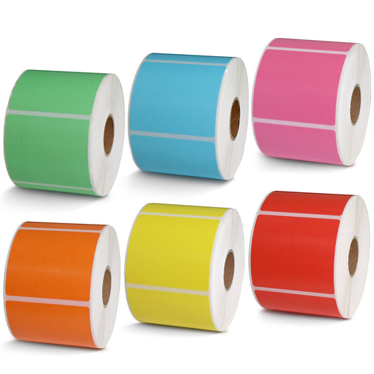 Color QR Barcode & Address Labels 2.25" x 2"