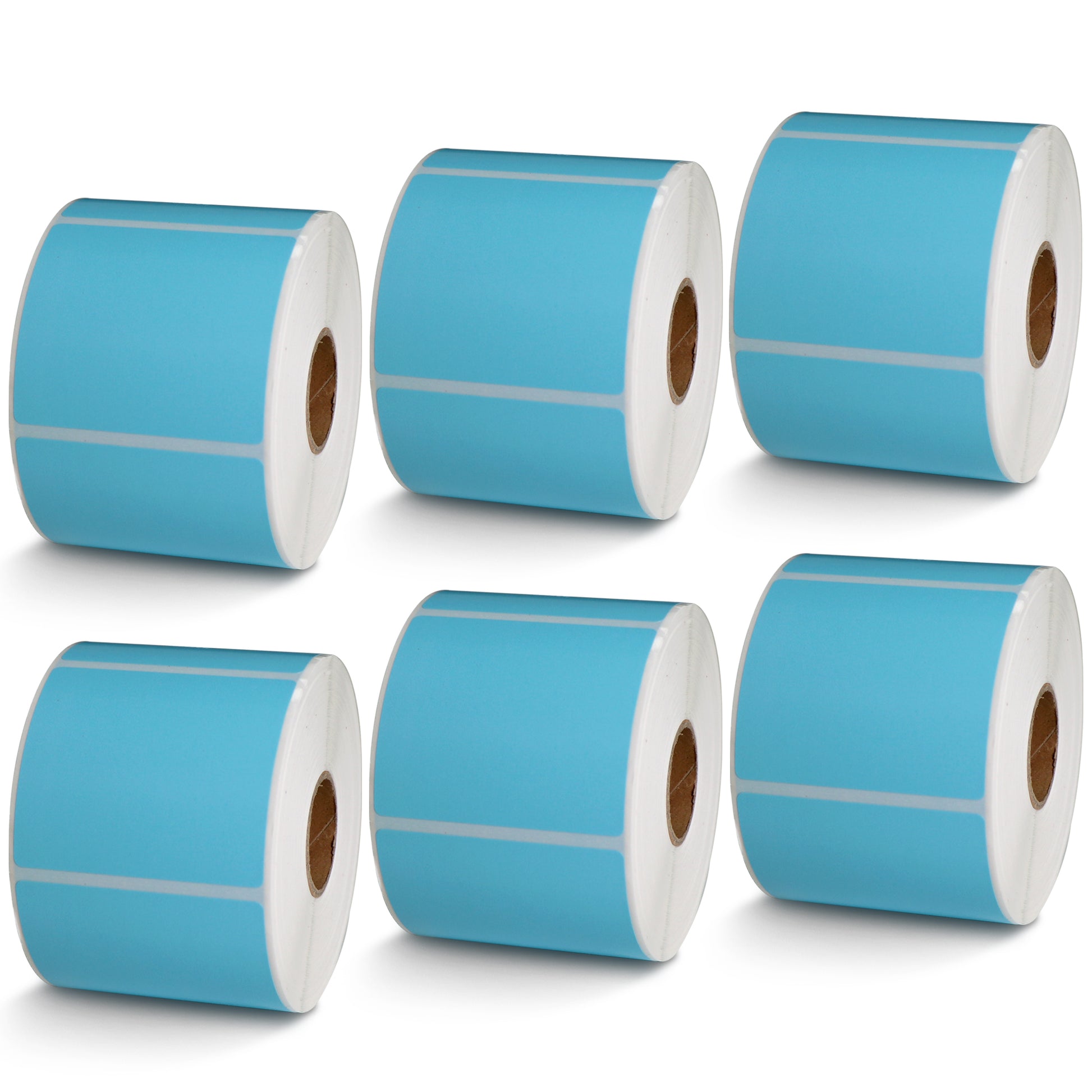 2.25" x 2" Blue Direct Thermal Labels