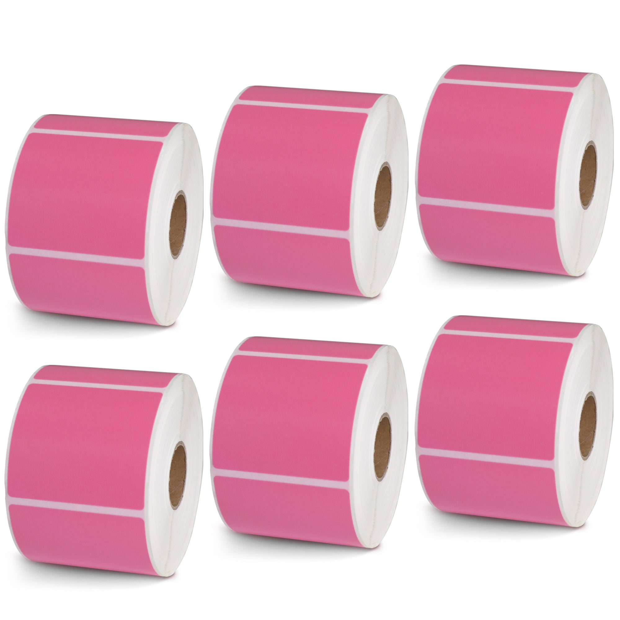 2.25" x 2" Pink Direct Thermal Labels