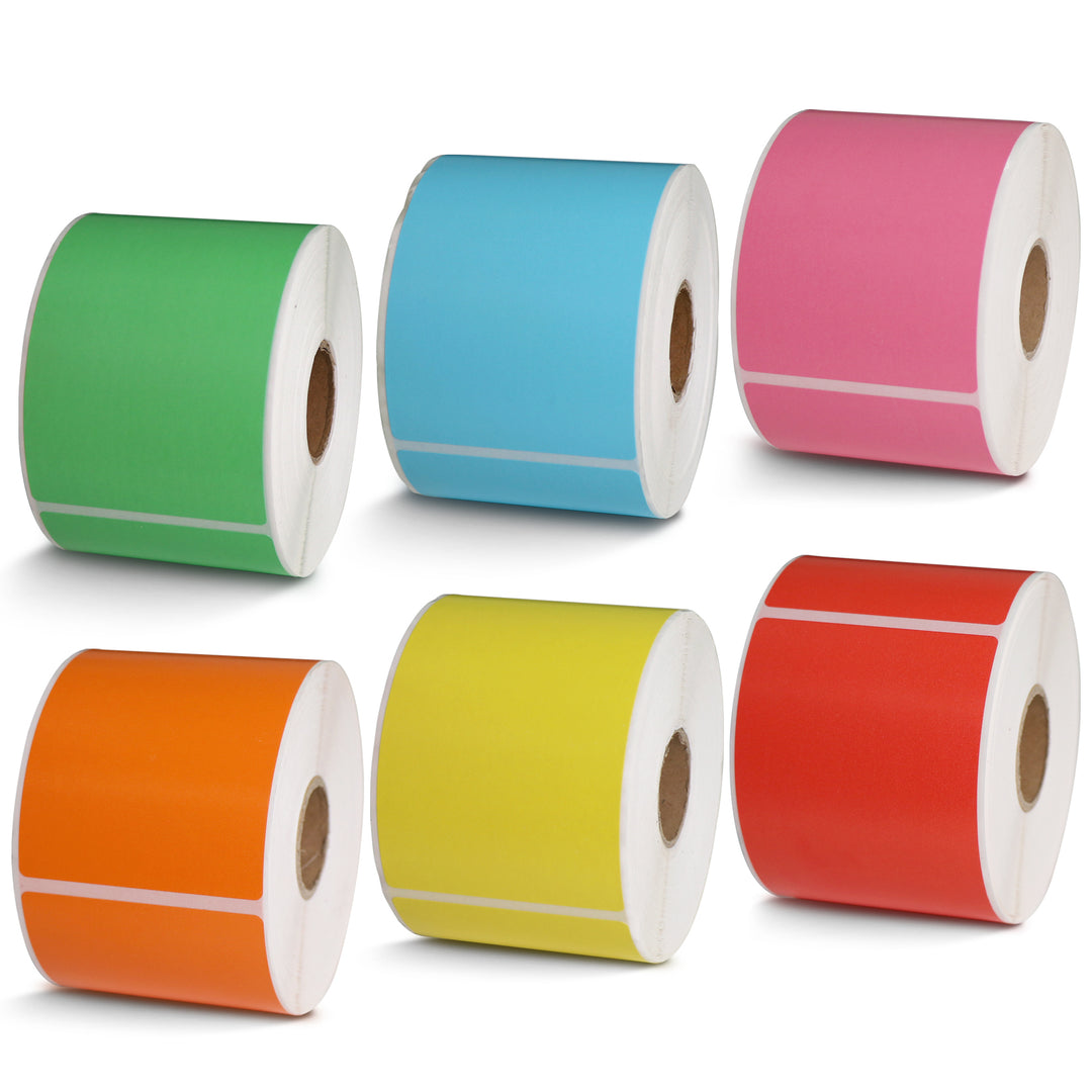 Betckey Zebra Color Labels 2.25" x 4" Multipurpose & Shipping Labels