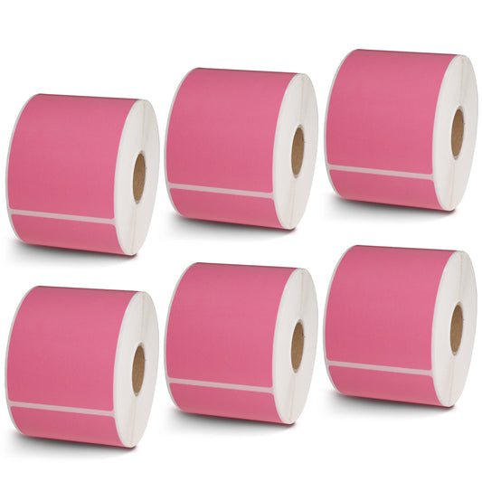 2.25" x 4" Pink Direct Thermal Labels