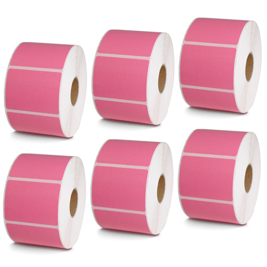 2" x 1.5" Pink Direct Thermal Labels