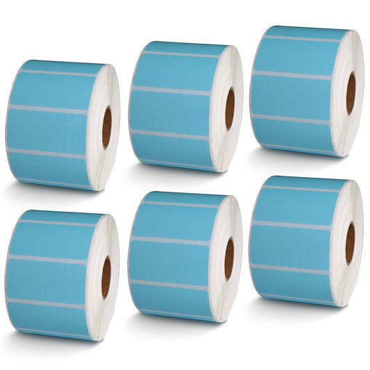 2" x 1" Blue Direct Thermal Labels