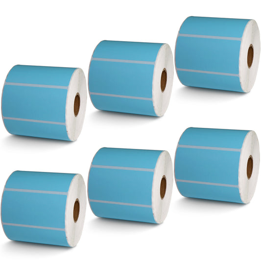 3" x 1.5" Blue Direct Thermal Labels
