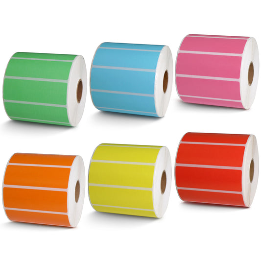 Color Self-stick Address Labels 3" x 1"