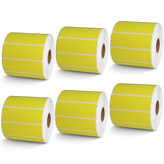 3" x 1" Yellow Direct Thermal Labels