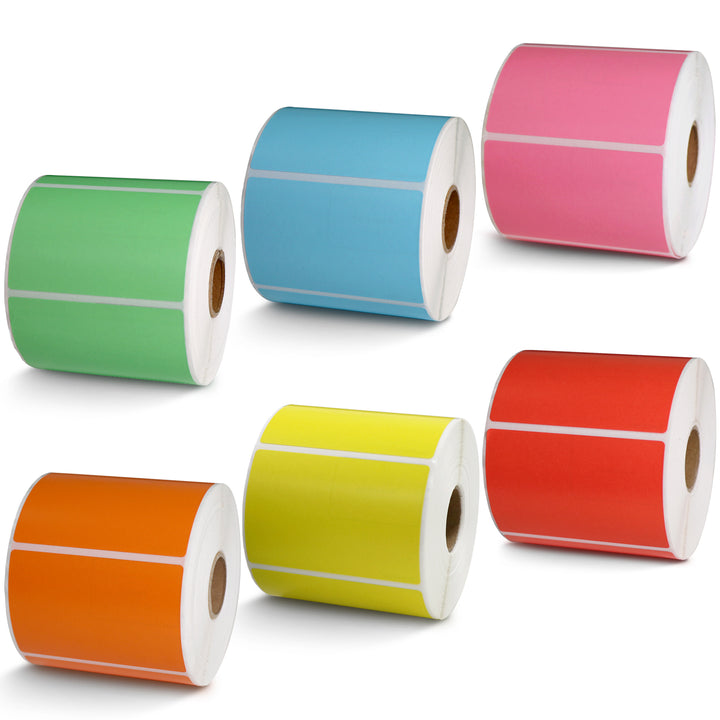 Betckey Zebra Color Labels 3" x 2" Multipurpose & Shipping Labels