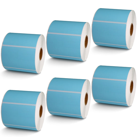 3" x 2" Blue Direct Thermal Labels