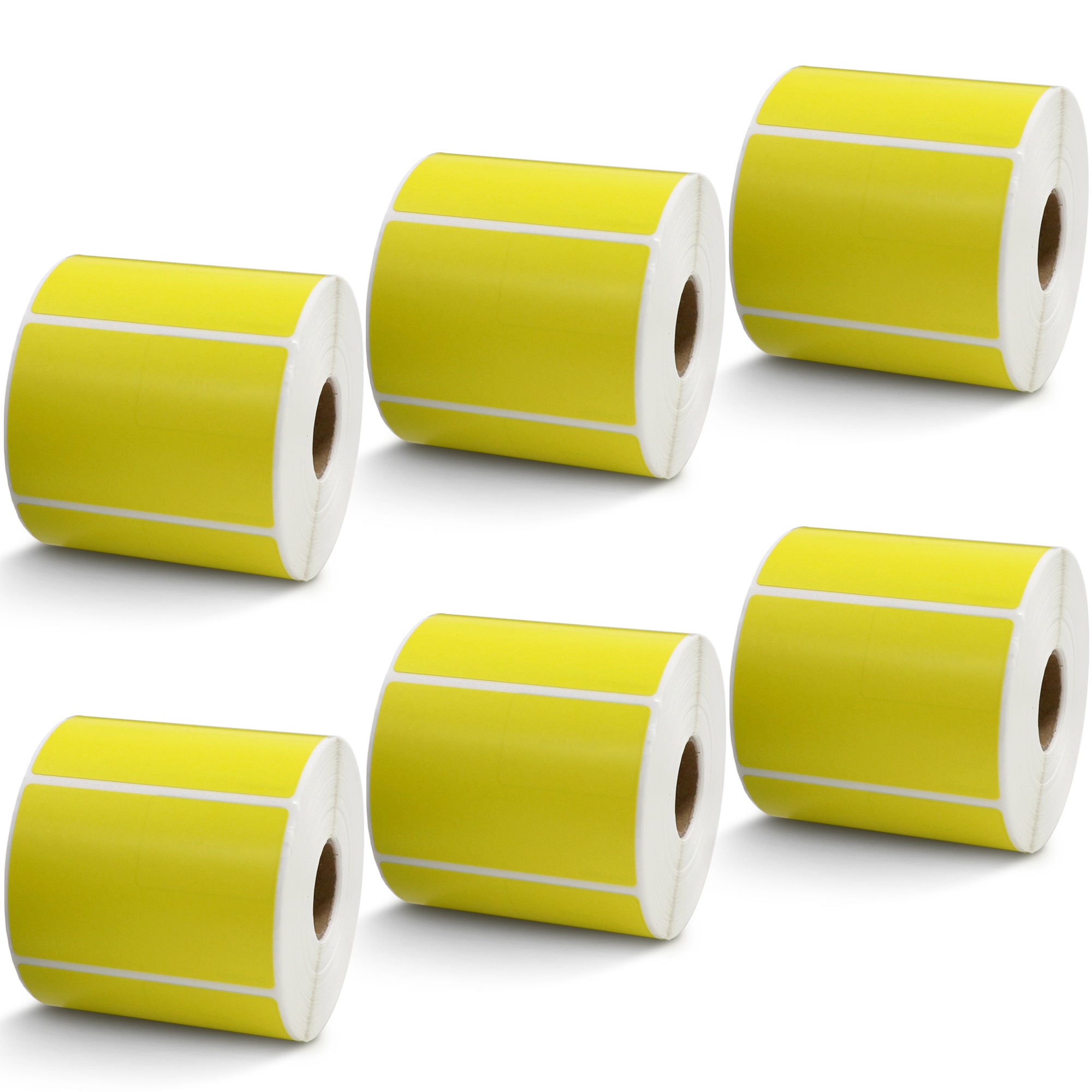 3" x 2" Yellow Direct Thermal Labels