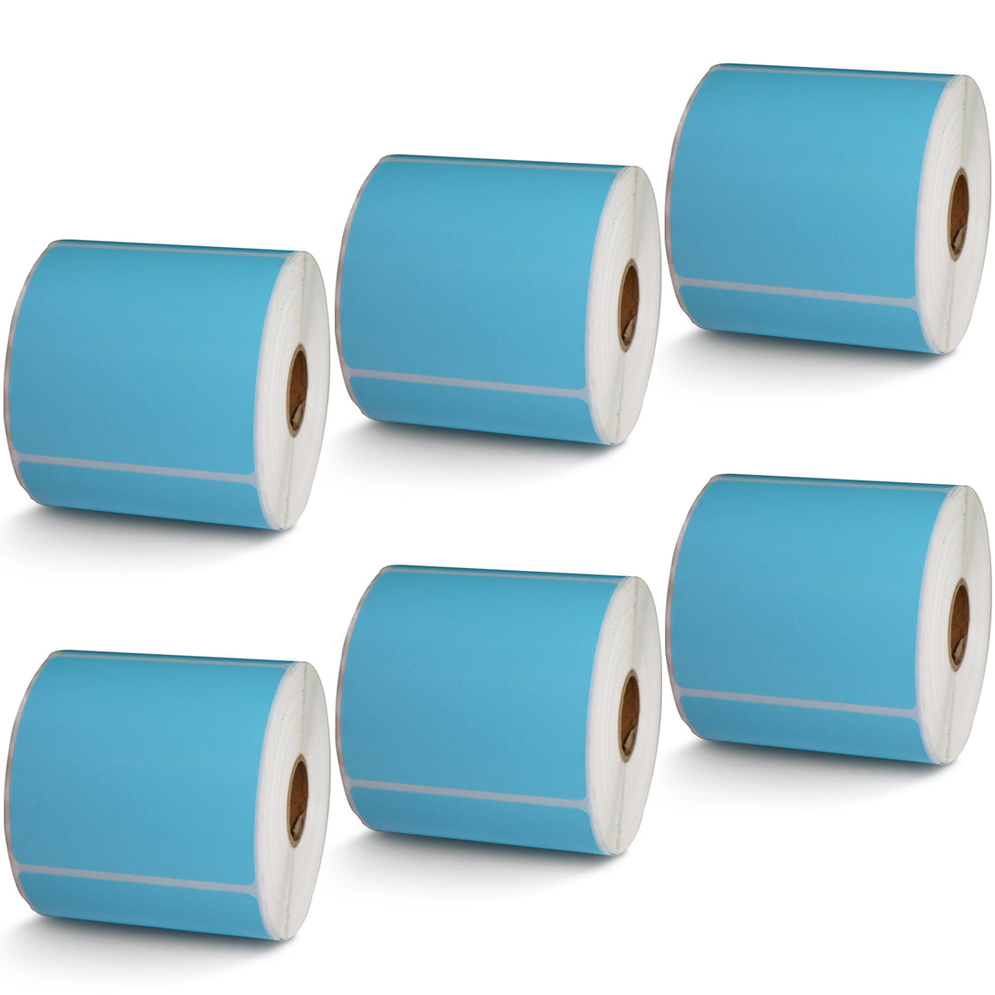 3" x 3" Blue Direct Thermal Labels