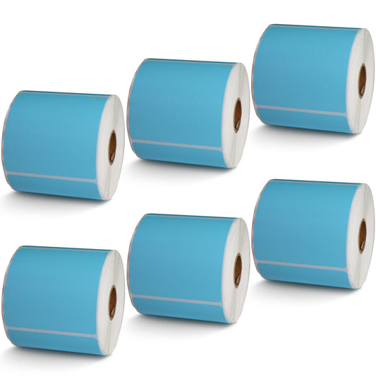 3" x 3" Blue Direct Thermal Labels