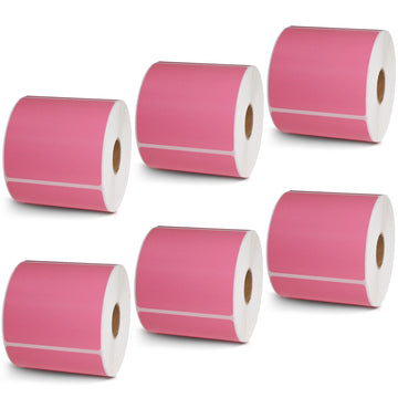 3" x 3" Pink Direct Thermal Labels