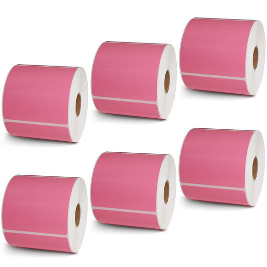 3" x 3" Pink Direct Thermal Labels