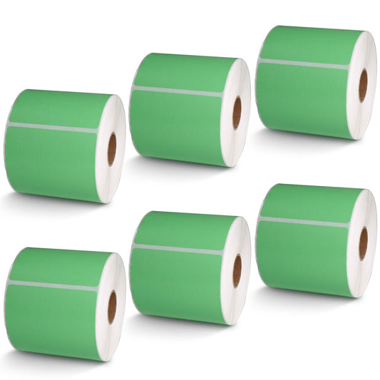 3" x 5" Green Direct Thermal Labels