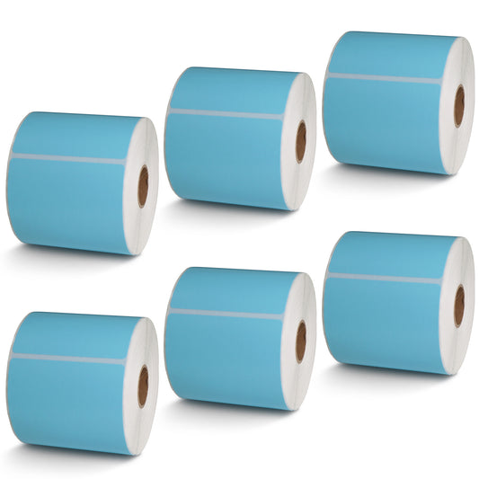 3" x 5" Blue Direct Thermal Labels