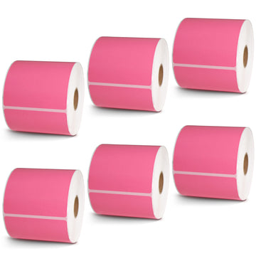 3" x 5" Pink Direct Thermal Labels
