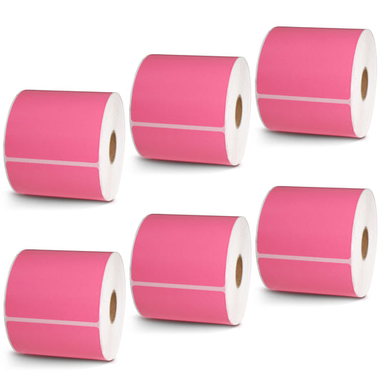 3" x 5" Pink Direct Thermal Labels