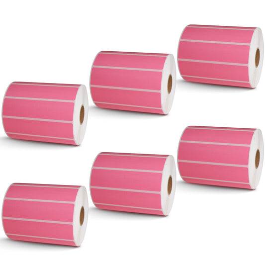 4" x 1" Pink Direct Thermal Labels