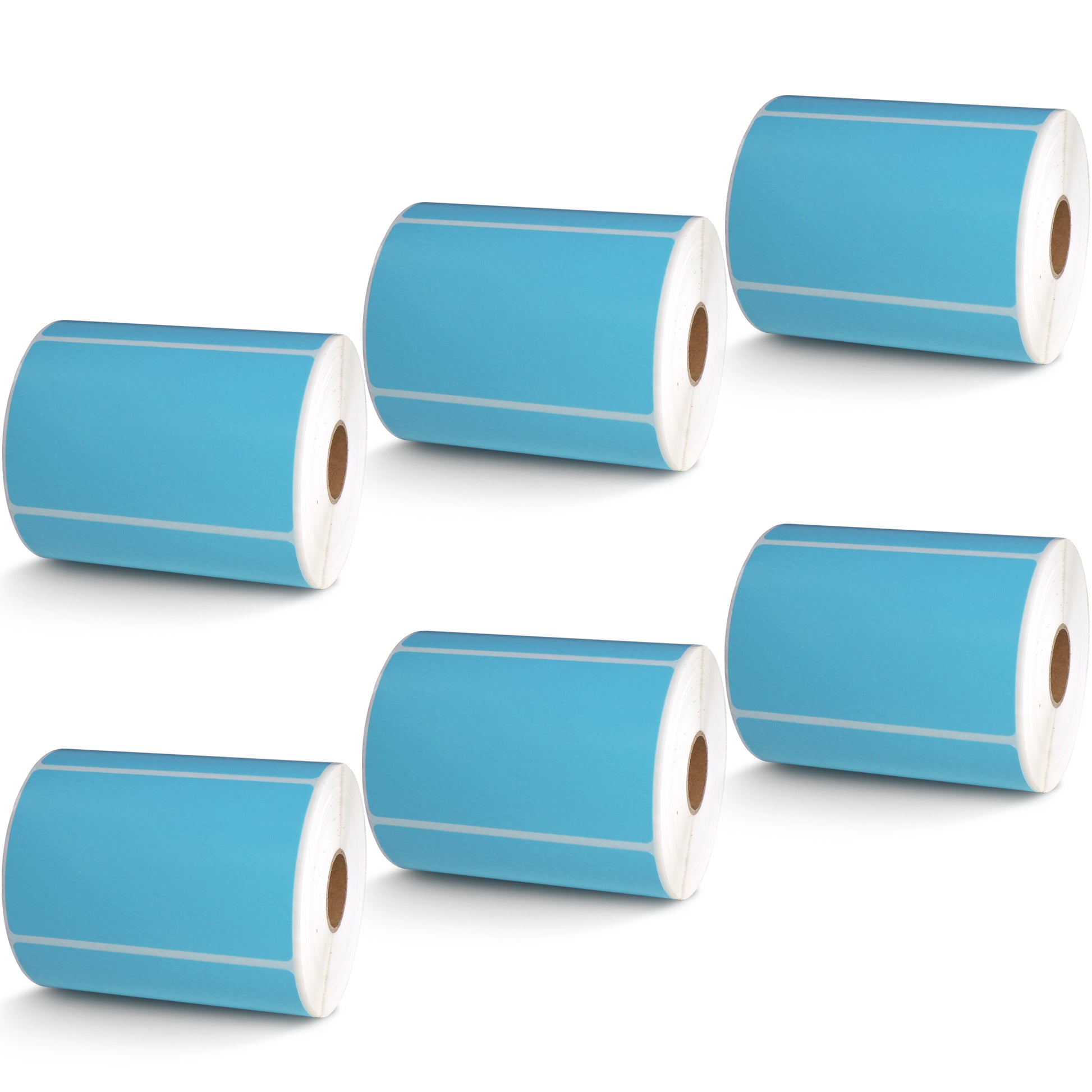 4" x 2.5" Blue Direct Thermal Labels