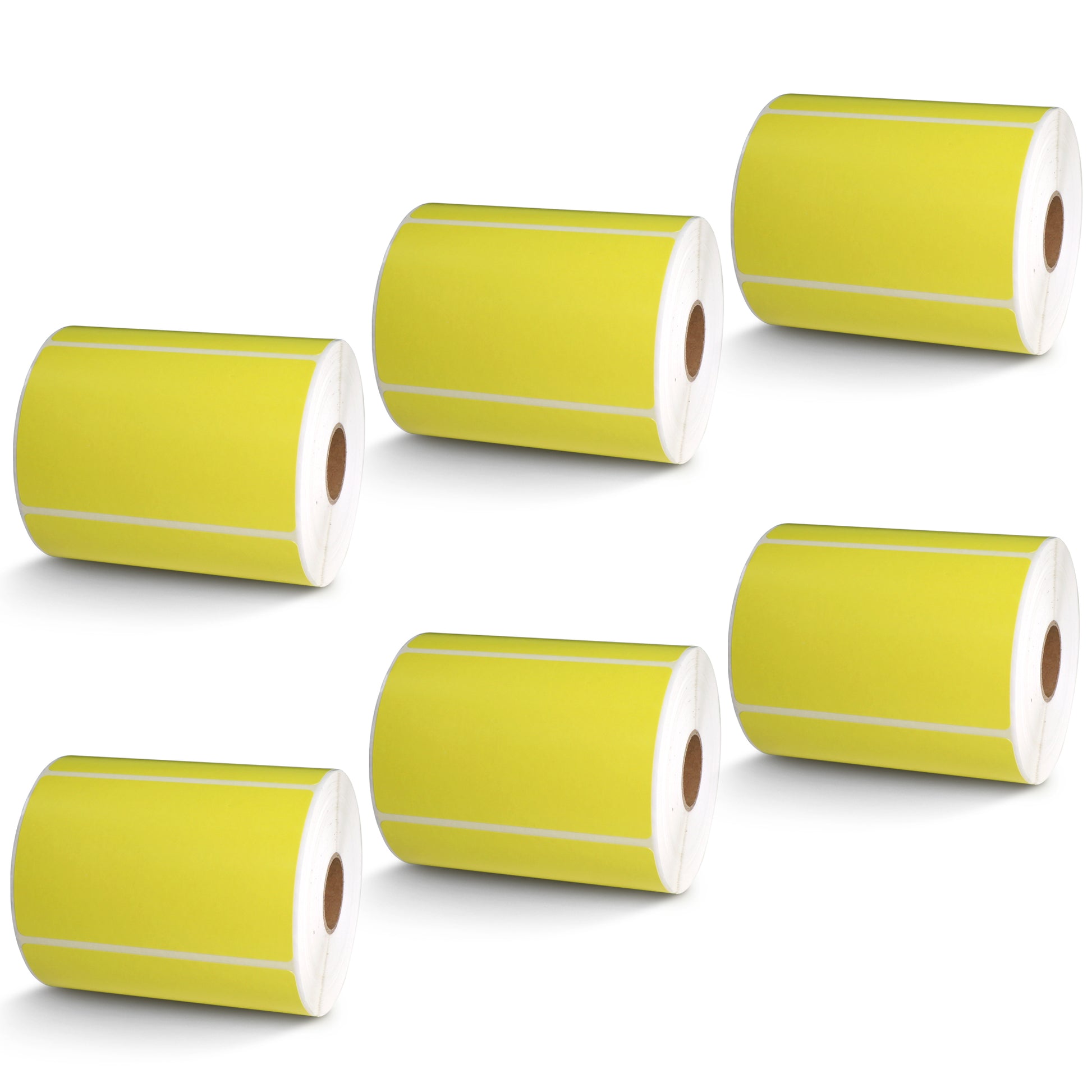 4" x 2.5" Yellow Direct Thermal Labels