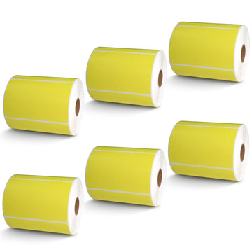 4" x 2.5" Yellow Direct Thermal Labels