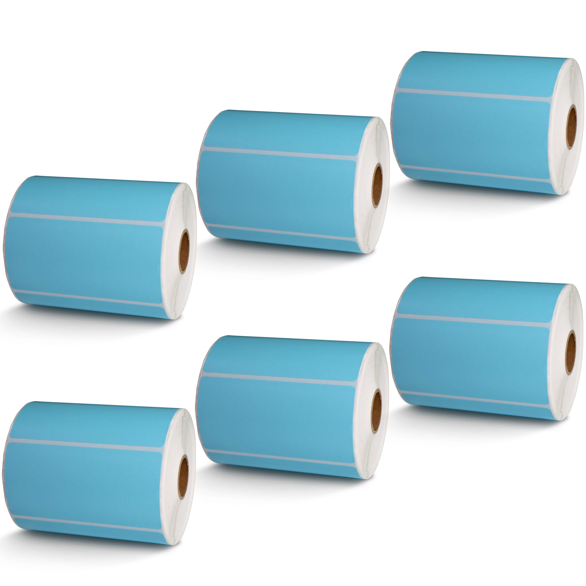 4" x 2" Blue Direct Thermal Labels