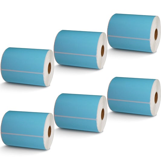 4" x 3" Blue Direct Thermal Labels