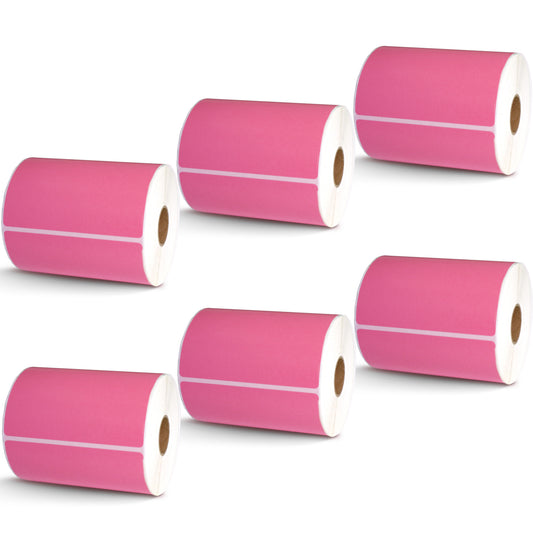 4" x 3" Pink Direct Thermal Labels