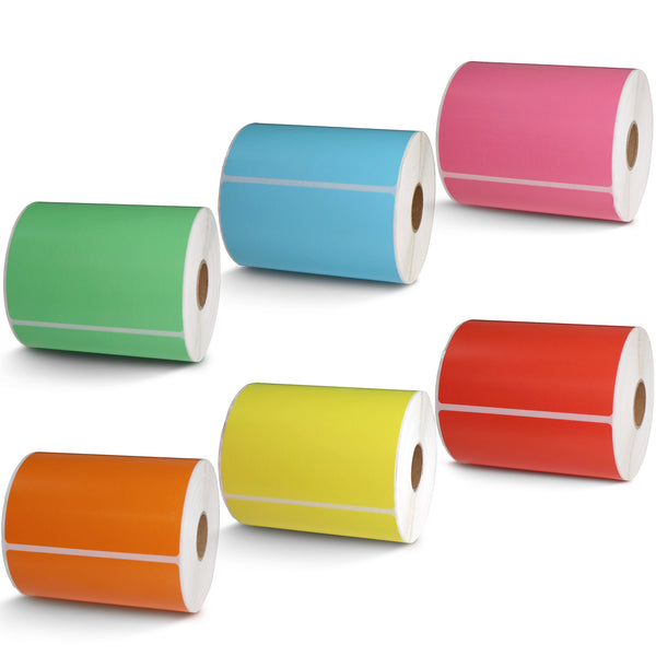 Betckey Zebra Color Labels 4" x 6.5" Large Shipping Labels & Multipurpose Labels