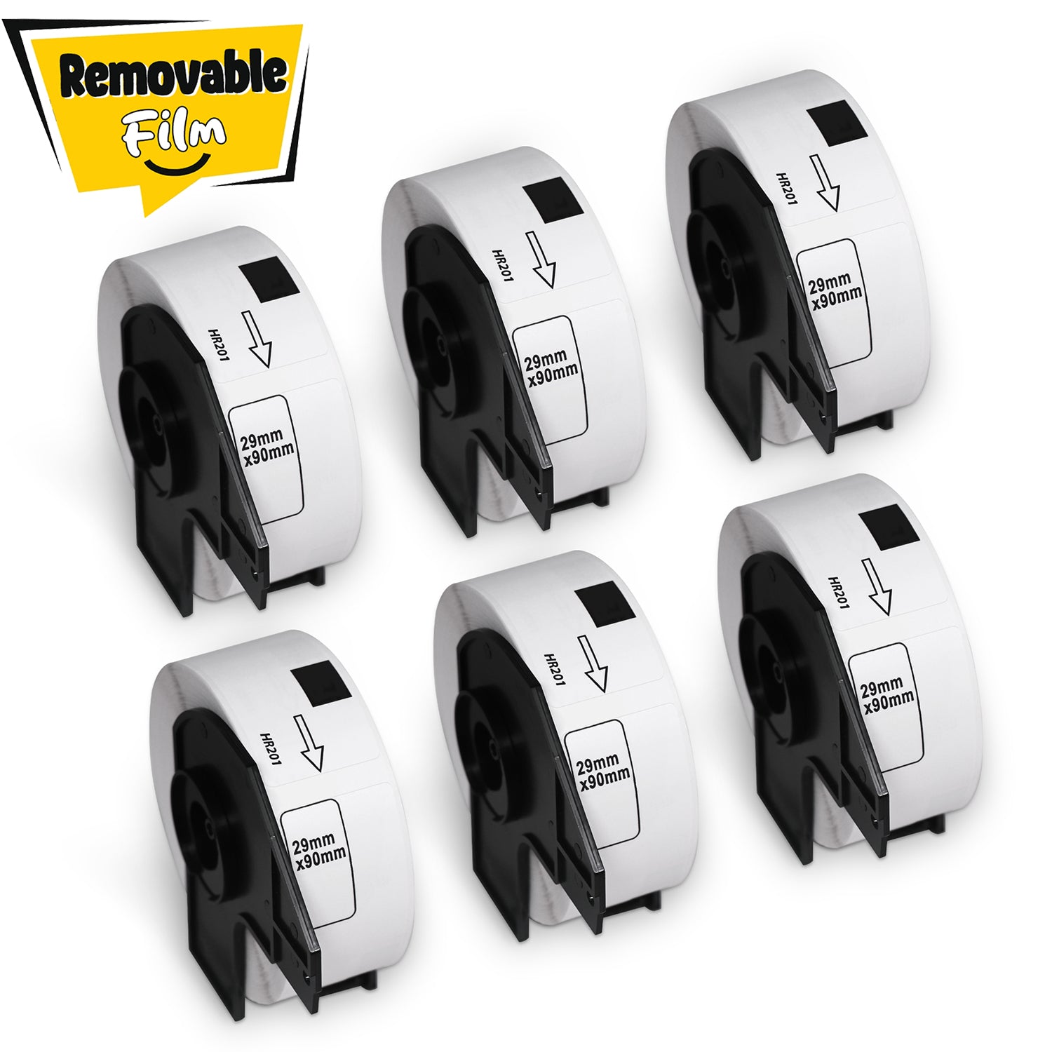 Brother DK-1201 Removable Film Address Labels 1.1" x 3.5"