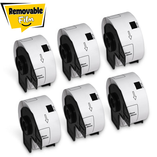 Brother DK-1208 Removable Film Large Address Labels 1.4" x 3.5"