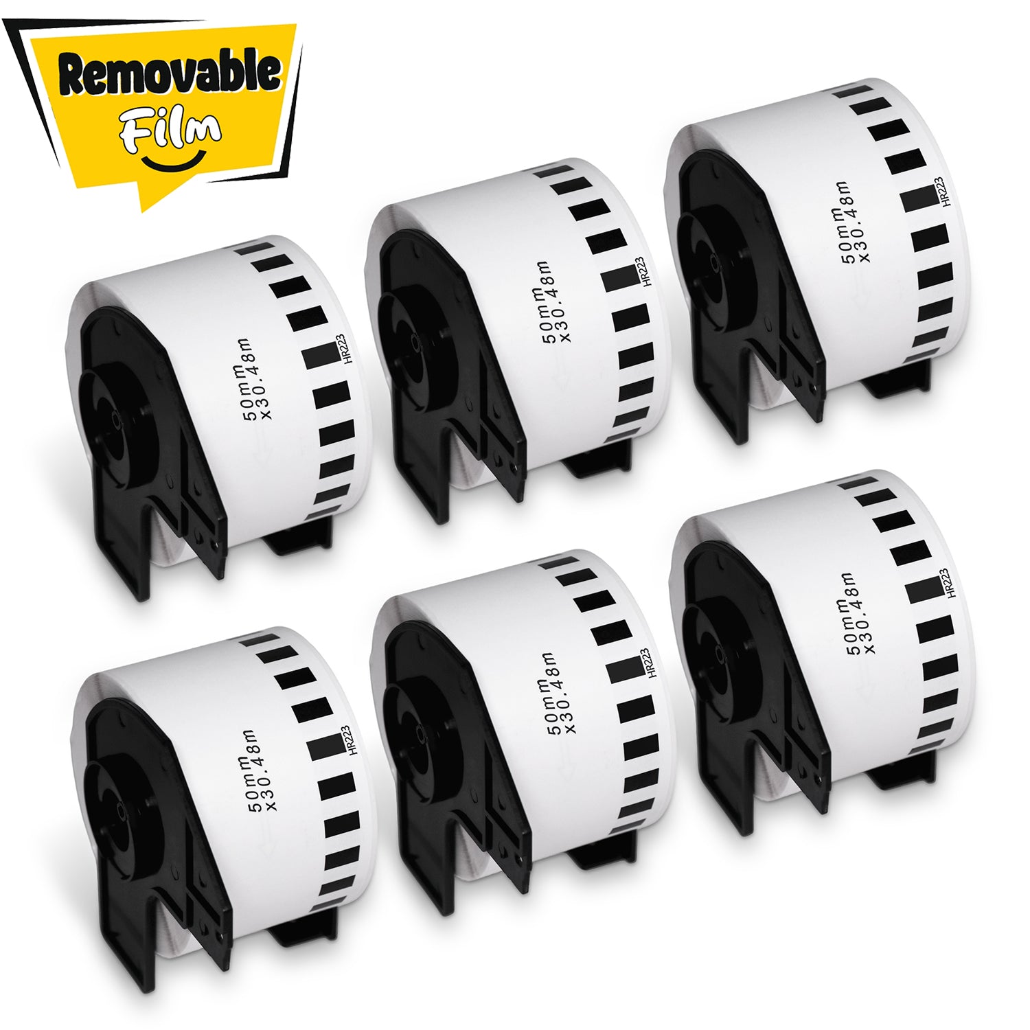 Brother DK-2223 Removable Film Continuous Labels 1.9" x 100'