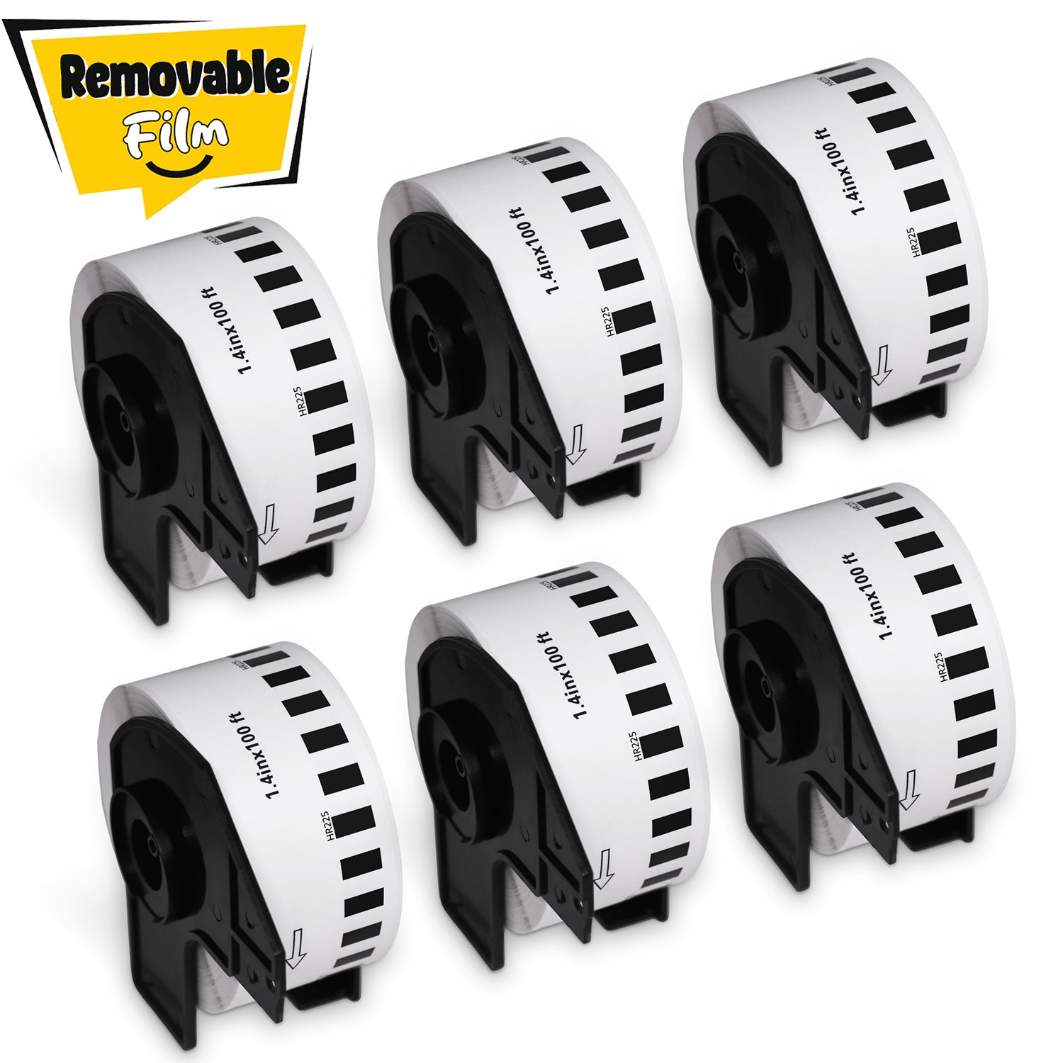 Brother DK-2225 Removable Film Continuous Labels 1.4" x 100'