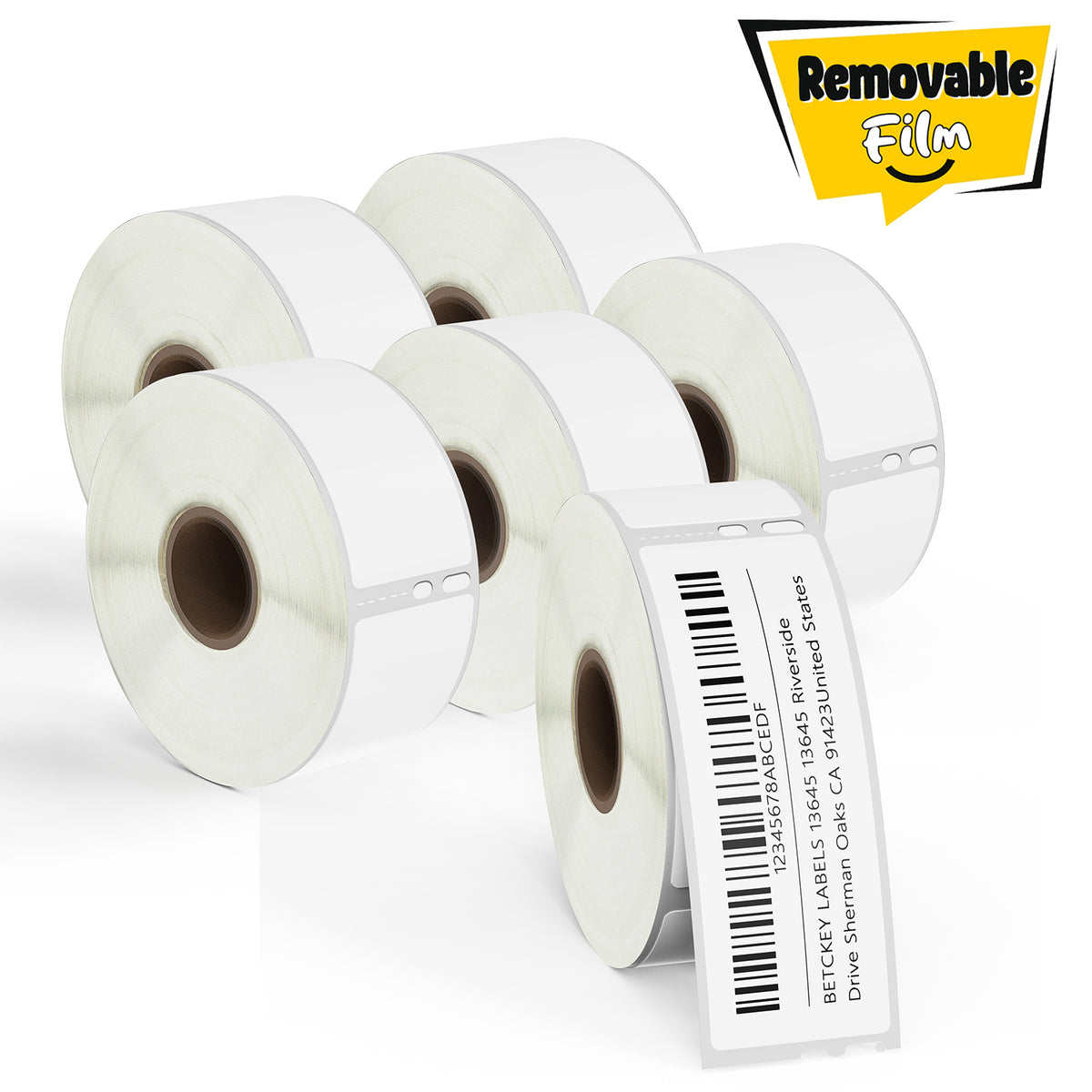 Stocking Labels Removable Dymo 30252 Removable Film Address Labels 1-1/8