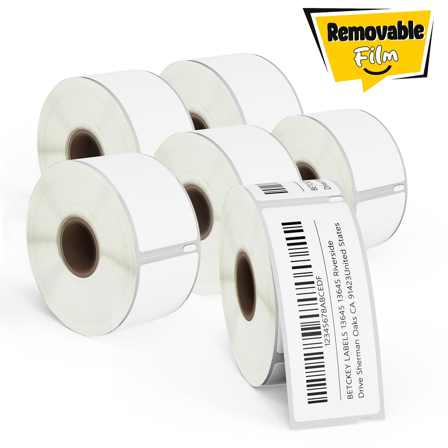 Dymo 30321 Removable Film Address Labels 1-4/10" x 3-1/2"